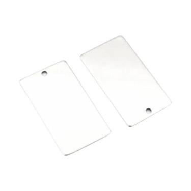 Imagem de Pingentes Retangulares De Aço Inoxidável 316 Que Não Desbotam, 10 Peça