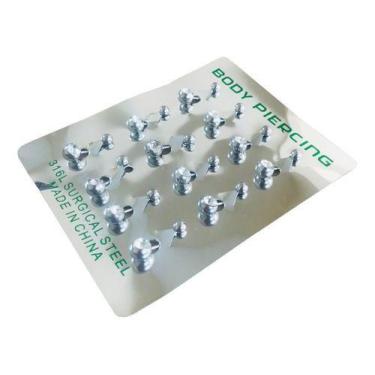 Imagem de Piercing Umbigo Aço Cartela Com 12 Unidades Atacado Barato - BEST SHOP