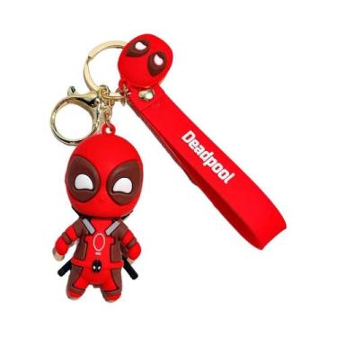Imagem de Chaveiro Marvel Deadpool Versão Q: Charmoso Pingente De Mochila Anti-H