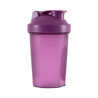 Imagem de Garrafa Portátil Para Shake De Proteína 400ml 600ml Com Bola Misturado