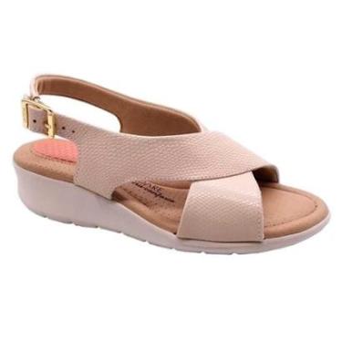 Imagem de Sandalia Feminina Anabela Modare 7190103 Nude 40-Feminino