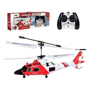 Imagem de Mini Helicóptero De Controle Remoto Falcão 2 Canais - Art Brink, Branc