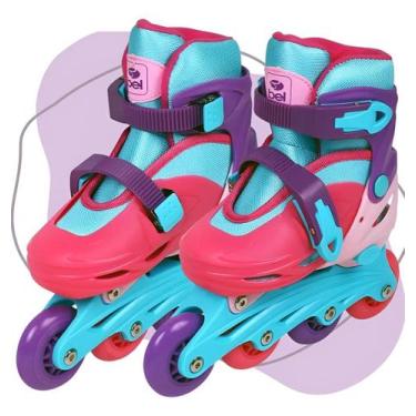Imagem de Patins Roller Infantil 3 Em 1 Tri-line Quadri-line Candy (P) (29-32) -