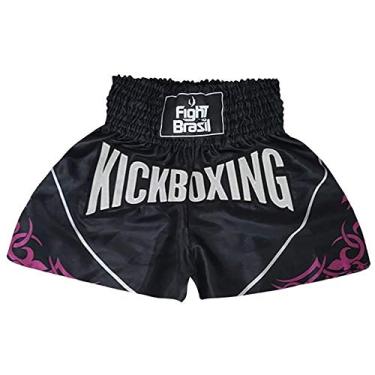 Imagem de Short Calção Kick Boxing - Pre/Ros - G