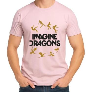 Imagem de Camisa Camiseta de Algodão Masculina Feminina Unissex Banda Imagine Dr