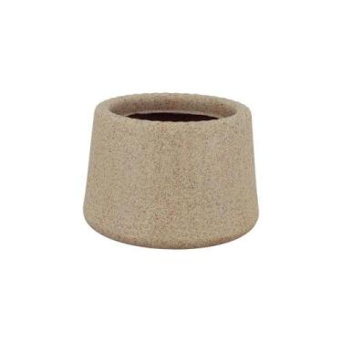 Imagem de Vaso Tramontina Lótus Em Polietileno Granito Areia 8,5 Cm Tramontina