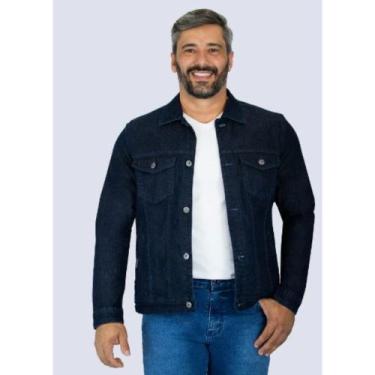 Imagem de Jaqueta Jeans Masculina Muito Mais Ref. 0287, Azul, GG