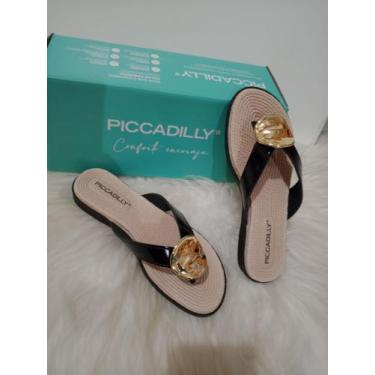 Imagem de Sandalia piccadilly off what verniz amassado 513030, Preto, 38
