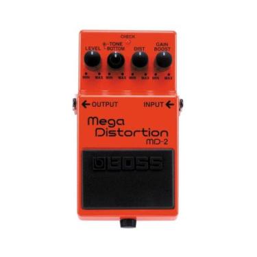 Imagem de Pedal para Guitarra Boss MD-2 com efeito distorção Knobs de Gain Boost