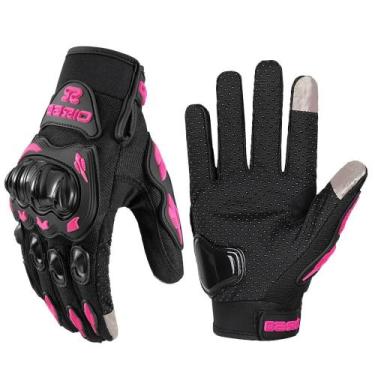 Imagem de Luvas De Ciclismo Rosa Para Mulheres, Verão, Touchscreen, Malha Respir