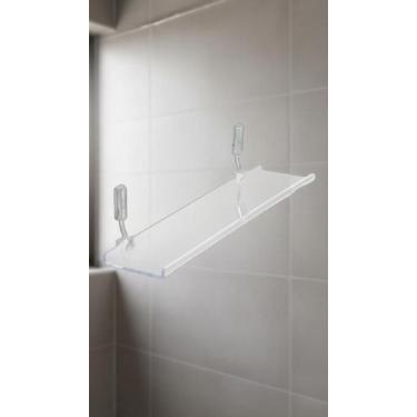 Imagem de Prateleira para Banheiro em Acrílico e Metal 41cm - Congratulations St