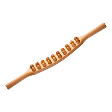 Imagem de Menolana Ferramenta de raspagem de madeira ferramenta de drenagem linfática para aliviar os músculos doloridos, varinha anticelulite relaxante para pernas cintura, faia