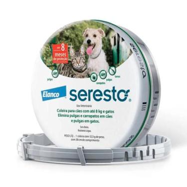 Imagem de Coleira Seresto Antipulgas Para Cães E Gatos Até 8 Kg - Bayer