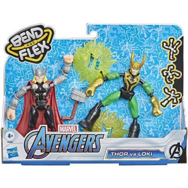 Imagem de Boneco Avengers Bend & Flex: Thor E Loki F0245