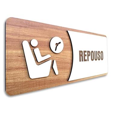 Imagem de Placa De Sinalização | Repouso - MDF 30x13cm