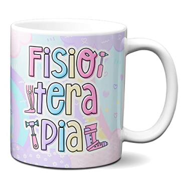 Imagem de Caneca Fisioterapia Profissão Fisioterapeuta Presente Fofo (Branca)