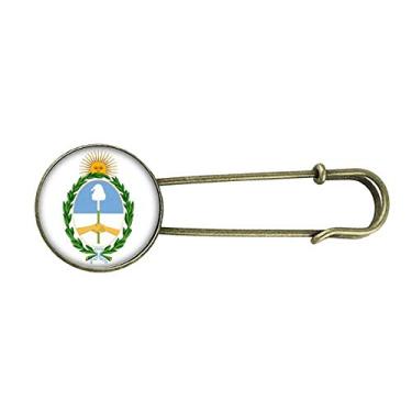 Imagem de Broche de metal retrô com emblema nacional da Argentina Buenos Aires