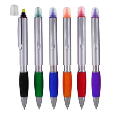 Imagem de Sypen Caneta Marcador com Ponta de Cinzel, 6 Pack - Laranja, Amarelo, Verde, Azul, Vermelho, Roxo