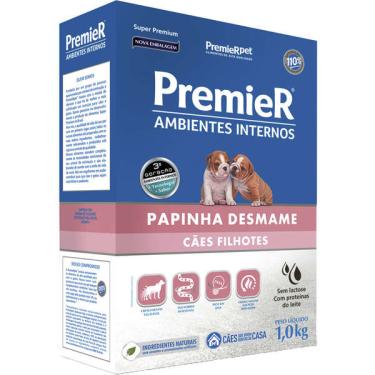 Imagem de Papinha Desmame Premier Pet Ambientes Internos Cães Filhotes - 1 Kg
