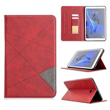 Imagem de Estojo de Capa Premium PU Leather Case Compatible with Samsung Galaxy Tab A 10.1"(2016) T580/T585,Smart Magnetic Flip Fold Stand Case with Card Slot/Auto Sleep Wake Protective Cover Compatible with Ma