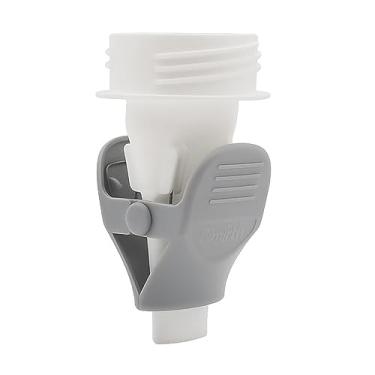 Imagem de Adaptadores de bolsa de armazenamento de leite materno Substituição de braçadeiras de bolsa de leite materno para bomba tira leite de pescoço largo Lansinoh/Spectra S1 S2/ Avent, branco + cinza e p