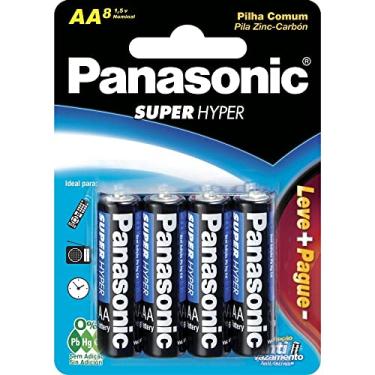 Imagem de Panasonic UM-3SHSL8P6, Pilha Comum Linha Super Hyper Proteção Antivazamento, pacote de 8