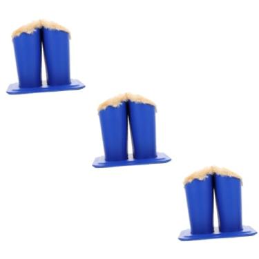 Imagem de 3 pçs suporte binocular óculos titular óculos caso senhoras óculos de sol suportes para mulheres suporte de óculos decorativos pu mesa miss óculos de sol montagem em tecido/606