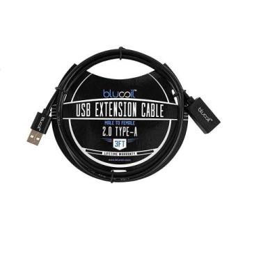 Imagem de Cabo Usb Macho E Fêmea Type-A 2.0 90Cm Blucoil