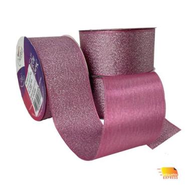 Imagem de Fita Cetim Lurex 38mm  Presente  Lembrancinha  Laços - Cinderela Fitas
