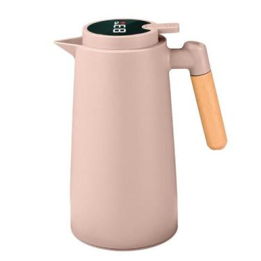 Imagem de Garrafa Térmica com Termômetro (1 Litro) - Lyor, Nude