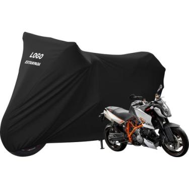 Imagem de Capa Cobrir Moto KTM  990 SuperDuke De Tecido Lycra - Mz, Preta