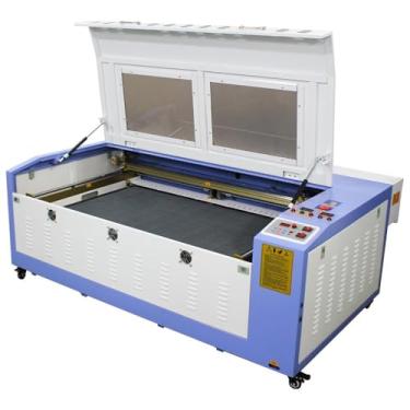 Imagem de Máquina Cnc Router Laser Corte e Gravação 90x60cm 100w Mesa Elevação Elétrica Sensor Fluxo de Água 220v