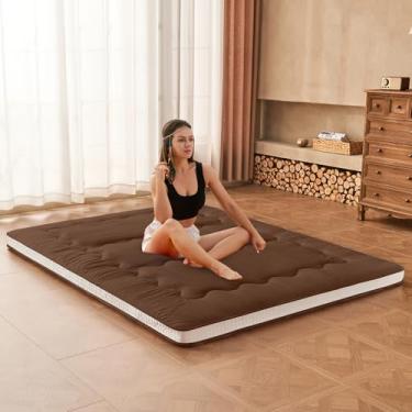 Imagem de Dr.Futon Colchão futon de chão japonês extra grosso dobrável tapete de cama para hóspedes, espreguiçadeiras e tavel