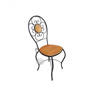 Imagem de Cadeira Ferro E Madeira Modelo Bolinha Sudeste Rústico