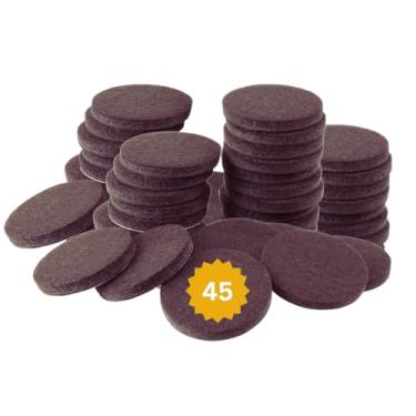 Imagem de CASAMAX Protetores De Feltro Premium Para Móveis - 45 Peças, Piso Última Geração Madeira, Azulejo E Laminado, Mantenha Seus Pisos Sem Arranhões! (45)