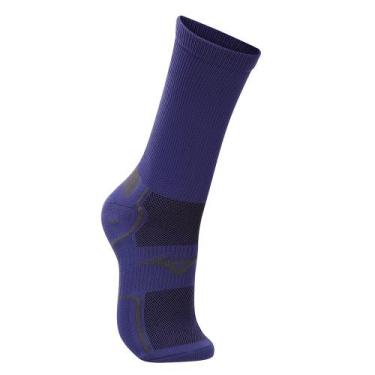 Imagem de Meia Mizuno Performance Cano Alto Tam. 33-38, Azul, 33-38