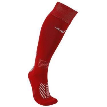 Imagem de Meião de Futebol Mizuno Grip Tam. 39-44, Vermelho, 39-44