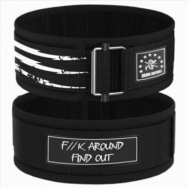 Imagem de Iron Infidel Cinto EVA para levantamento de peso – Cinto de ginástica com travamento automático de 10 cm de largura para homens e mulheres, suporte de núcleo de espuma para agachamento, levantamento