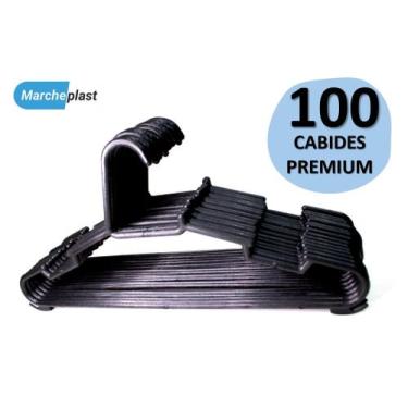 Imagem de Cabide Adulto Redondo Premium Reforçado Padrão Kit Com 100 Unidades - 