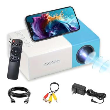 Imagem de Mini projetor YG300, Full HD 1080P, projetor de filmes portátil de baixo ruído para home theater, projetor de vídeo compatível com laptop/DVD/telefone/HDMI/unidade USB/jogos/PC/áudio, ambientes