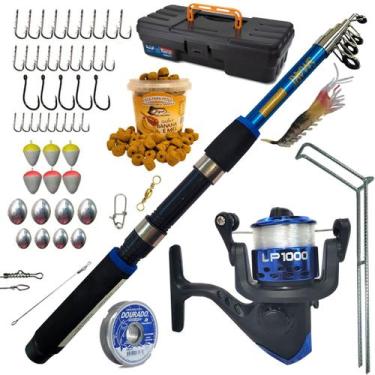 Imagem de Kit de Pesca Vara + Molinete e Acessorios Completo - Jaú Pesca
