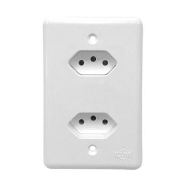 Imagem de Tomada dupla 2x4 10a bc stylus ilumi