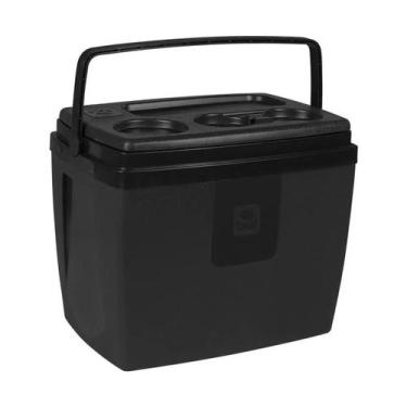 Imagem de Caixa Térmica Cooler 12L Preto Com Base para Copos Bel fix