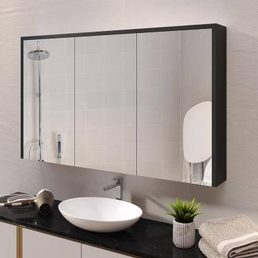 Imagem de Espelheira 3 Portas Trindade Portas Amortecedores Espelho