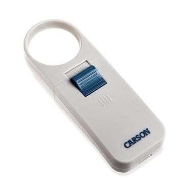 Imagem de Carson Lupa asférica iluminada manual 7x LED com diâmetro da lente de 3,8 cm (SV-70), branca