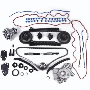 Imagem de Kit de corrente de distribuição bomba de óleo bomba de água com rodas dentadas VVT 5.4L serve para 2004-2008 F150 F250 F350 para 2005-2008 Navigator Mark LT Conjunto de peças de reposição de motor de