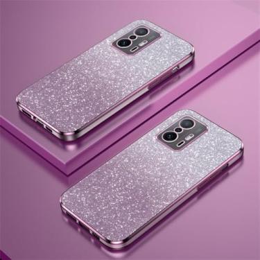 Imagem de Capa de celular com revestimento de glitter gradiente para Xiaomi Mi 13T 12T 11T 10T Pro 14 13 12 11 Lite 11X 11i 12X Poco X3 GT C65 M4 M3, rosa, para Xiaomi 12T 12T Pro