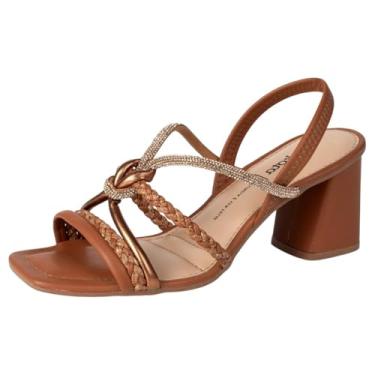 Imagem de Dakota, SANDÁLIA FEMININA DAKOTA Y9761 DE SALTO BLOCO 6,5 Cor:Caramelo/Bronze;Tamanho:33