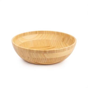 Imagem de Saladeira Bowl De Bambu 24cm Tigela Para Salada Cumbuca Mori, 24cm