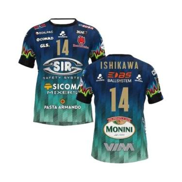 Imagem de Camisa De Voleibol Unissex Nº. Camiseta Masculina Sir Safety Perugia B